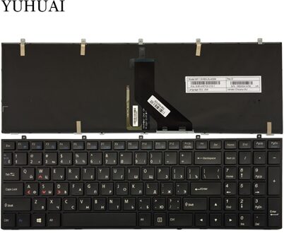 Russische zwart Toetsenbord voor DNS Clevo W370ET W350ET W370STQ W350ST W355 W670SC W350SS W670SR W370SS RU laptop toetsenbord