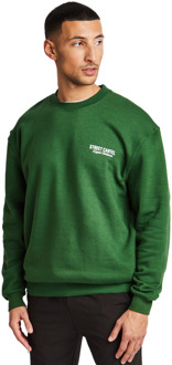 Russo Sweatshirts Heren - Groen - Maat L - Katoen Fleece Green