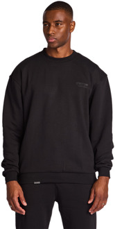 Russo Sweatshirts Heren - Zwart - Maat XXL - Katoen Fleece Black