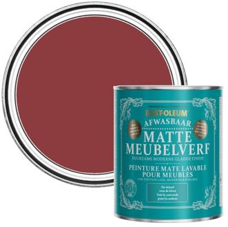 Rust-Oleum Afwasbare Matte Meubelverf - Imperium Rood 750ml