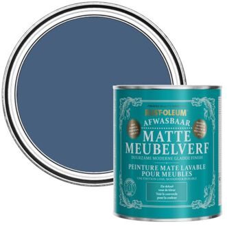 Rust-Oleum Afwasbare Matte Meubelverf - Inktblauw 750ml