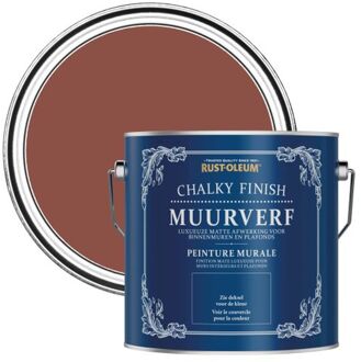 Rust-Oleum Chalky Finish Muurverf - Baksteenrood 2,5l