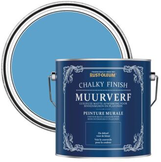 Rust-Oleum Chalky Finish Muurverf - Ceruleumblauw 2,5l