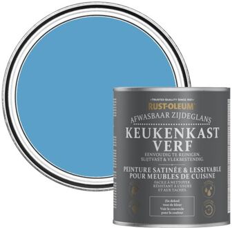 Rust-Oleum Keukenkastverf Zijdeglans - Ceruleumblauw 750ml