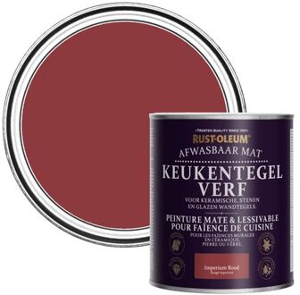 Rust-Oleum Keukentegelverf Mat - Imperium Rood 750ml