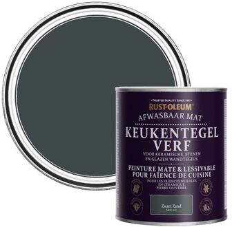 Rust-Oleum Keukentegelverf Mat - Zwart Zand 750ml