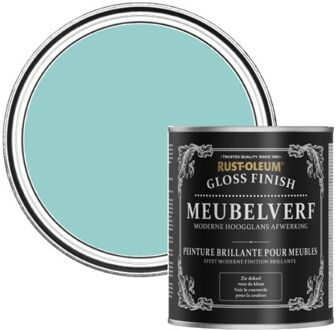 Rust-Oleum Meubelverf Hoogglans - Groenblauw 750ml