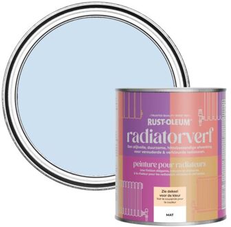 Rust-Oleum Radiatorverf Mat - Poederblauw 750ml