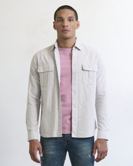 Ruster casual overhemd met lange mouwen Veelkleurig - S