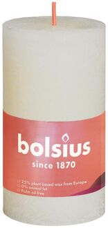 Rustiek Shine stompkaars 100/50 Soft Pearl Geel