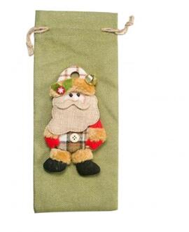 Rustieke Jute Jute Wijn Zakken Koord Wijnfles Covers Herbruikbare Fles Wrap Pakket Wijn Zakken groen