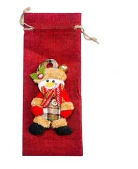 Rustieke Jute Jute Wijn Zakken Koord Wijnfles Covers Herbruikbare Fles Wrap Pakket Wijn Zakken Rood