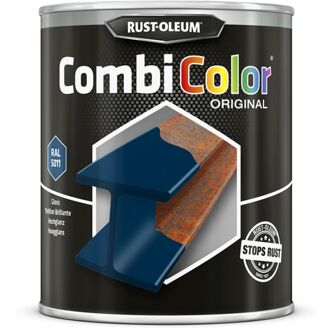 Rustoleum Combicolor Metaalverf Staalblauw Hoogglans 750ml