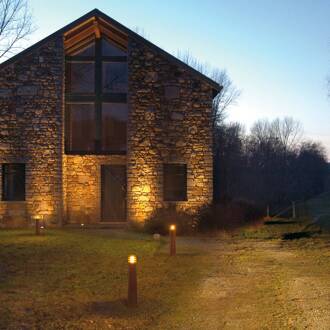 RUSTY Sokkellamp - Roestig ijzer