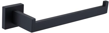 Ruyage Badkamer Accessoires Set Zwart Gewaad Haak Handdoek Rail Bar Rack Bar Plank Tissue Papier Houder Tandenborstelhouder RA03 single Towel Rail