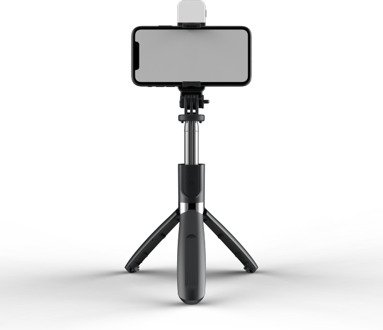 Ruzsj Opvouwbare Statief Monopod Selfie Stok Bluetooth Met Draadloze Knop Sluiter Selfie Stick Met Led Voor Ios/Android/xiaomi