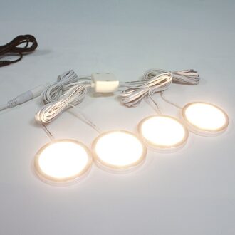 Rv Onderdelen 4 Stuks 12V Led Verlichting Ronde Sensor Licht Kit Caravan Camper Cool wit
