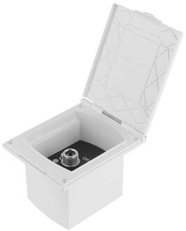 Rv Vervanging Rv Styling 1/2in Rv Exterieur Douche Doos Inlaat En Uitlaat Interface Wit Voor Caravan Rv Boot camper Zonder