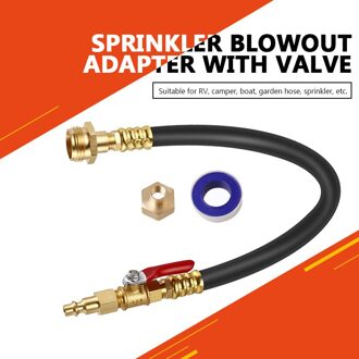 Rv Winterizing Kit Sprinkler Blowout Adapter Met Afsluitklep Voor Rv Camper Boot Camper Reizen Trailer 1stk