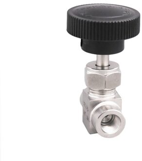 Rvs 304 Naald Valve 1/8 ''1/4'' 1/2 ''Binnendraad Bsp SS304 Voor Water Gas Olie 1 stuks 3/8"