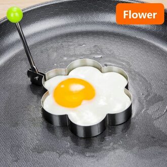 Rvs 5 Stijl Fried Egg Pancake Shaper Omelet Mold Mould Frituren Ei Koken Gereedschap Keuken bloem