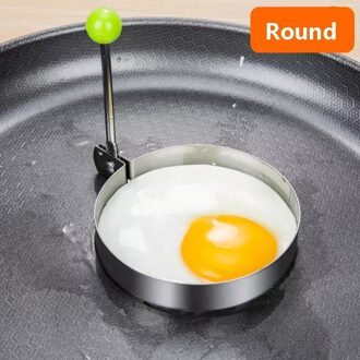 Rvs 5 Stijl Fried Egg Pancake Shaper Omelet Mold Mould Frituren Ei Koken Gereedschap Keuken ronde