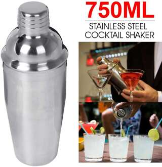 Rvs 750Ml Cocktail Shaker Mixer Wijn Martini Boston Drinken Maken Barman Tool Voor Barman Drinken Party Bar Tool