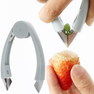 Rvs Aardbei Clip Radijs Tomaat Hoofd Removal Artefact Ananas Eye Clip Groente-en Eye Clip Fruit Remova