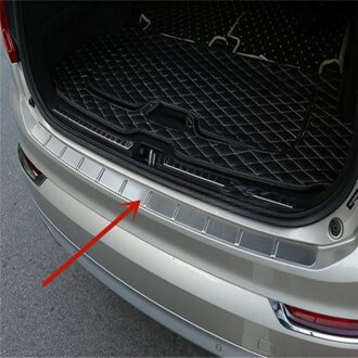 Rvs Achterbumper Protector Sill Trunk Rear Guard Tread Plate Trim Voor Volvo XC90
