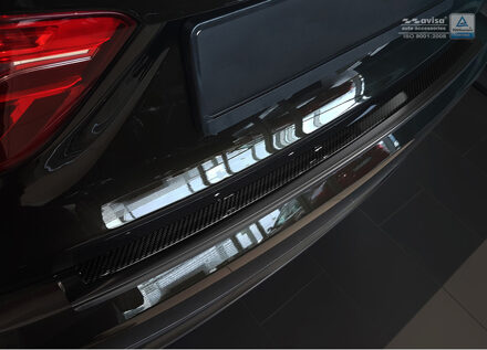 RVS Achterbumperprotector 'Deluxe' passend voor BMW X6 F16... Zwart