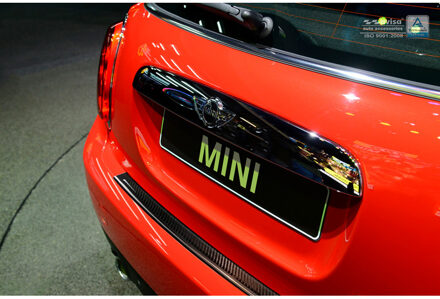 RVS Achterbumperprotector 'Deluxe' passend voor Mini... Zwart