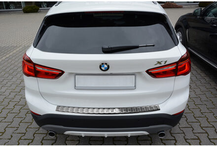 RVS Achterbumperprotector passend voor BMW X1 F48 2015- 'Ribs'