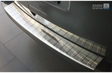 RVS Achterbumperprotector passend voor Citroën Spacetourer / Peugeot Traveller / Toyota Proace Verso 2016- / Opel Vivaro 2019- 'Ribs'