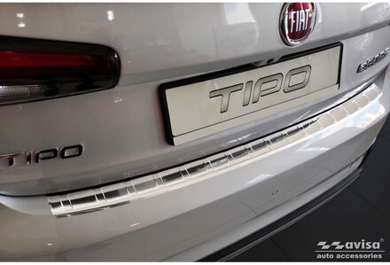 RVS Achterbumperprotector passend voor Fiat Tipo Cross 2020-...