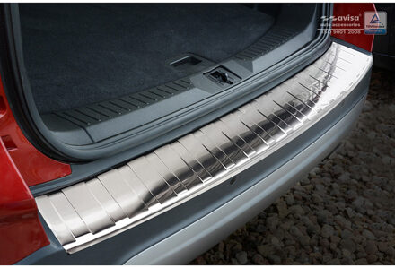 RVS Achterbumperprotector passend voor Ford Kuga II 2013-2016 & 2016- 'Ribs' (Lange versie)