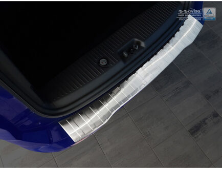 RVS Achterbumperprotector passend voor Ford Tourneo Courier/Transit Courier 2014- 'Ribs'