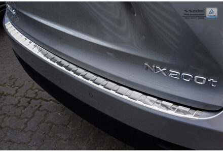 RVS Achterbumperprotector passend voor Lexus NX 2014- 'Ribs'