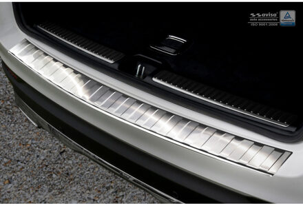 RVS Achterbumperprotector passend voor Mercedes GLC 2015- 'Ribs'