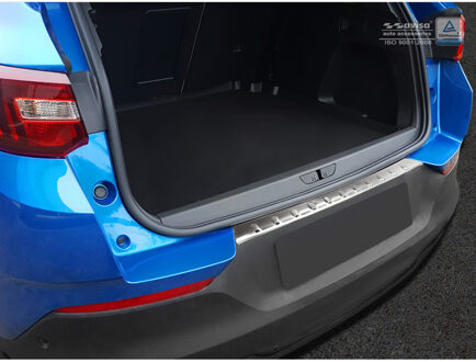 RVS Achterbumperprotector passend voor Opel Grandland X 2017- 'Ribs'