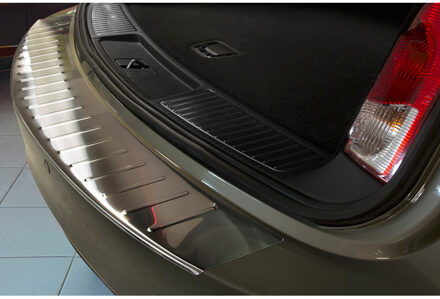 RVS Achterbumperprotector passend voor Opel Insignia Sportstourer 2008- 'Ribs'