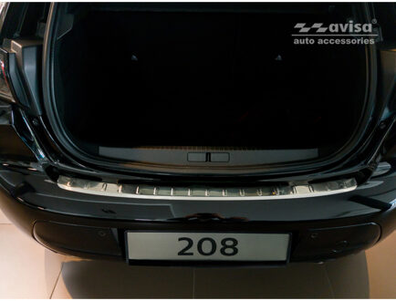 RVS Achterbumperprotector passend voor Peugeot 208 II HB...