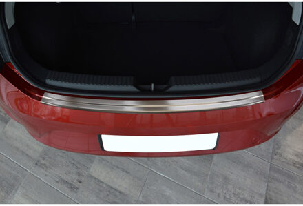 RVS Achterbumperprotector passend voor Seat Leon 5F 5 deurs 2013- 'Ribs'