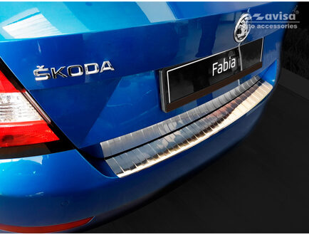 RVS Achterbumperprotector passend voor Skoda Fabia III HB...