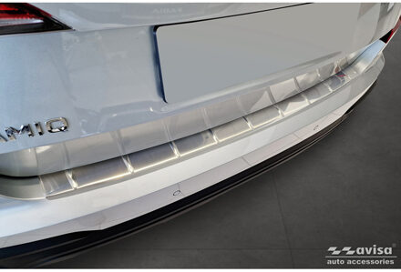 RVS Achterbumperprotector passend voor Skoda Kamiq Facelift 2024- 'Ribs' AV235885
