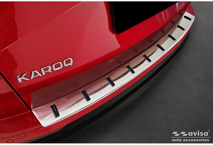 RVS Achterbumperprotector passend voor Skoda Karoq (NU7) Facelift incl. Sportline 2022- AV252049