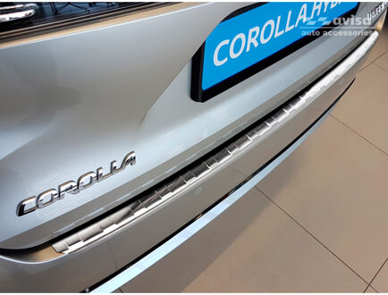 RVS Achterbumperprotector passend voor Toyota Corolla XII Combi 2019- 'Ribs'