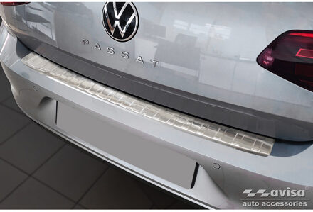 RVS Achterbumperprotector passend voor Volkswagen Passat...