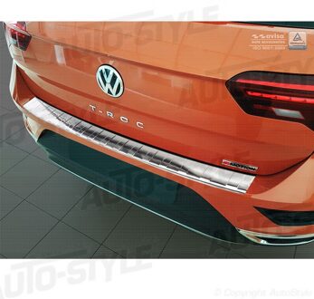 RVS Achterbumperprotector passend voor Volkswagen T-Roc 11/2017- 'Ribs'