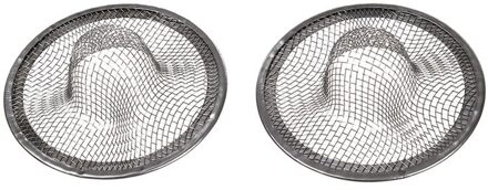 Rvs Afdruiprek Wastafel Filter Mesh Gootsteenzeefje 7Cm Dia 2Pcs