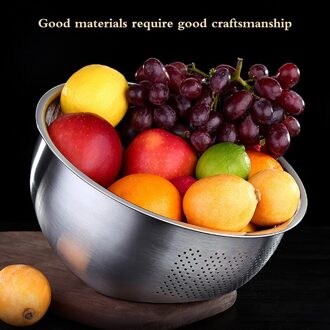 Rvs Afvoer Mand Rijst Mand Rijst Wassen Plantaardige Zeef Wastafel Keuken Benodigdheden